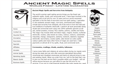 Desktop Screenshot of ancientmagicspells.com
